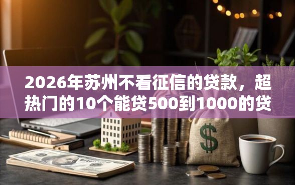 2026年苏州不看征信的贷款，超热门的10个能贷500到1000的贷款软件推荐