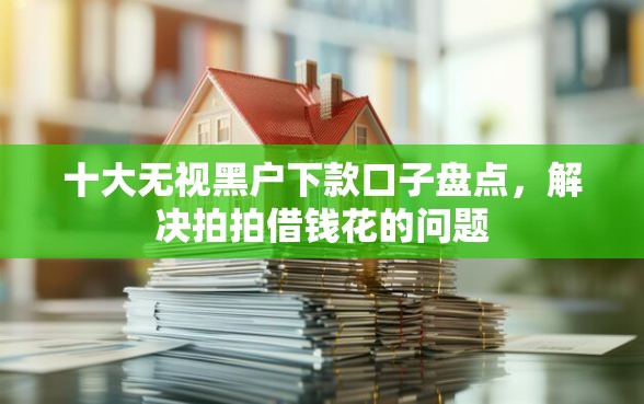十大无视黑户下款口子盘点，解决拍拍借钱花的问题