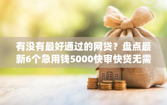 有没有最好通过的网贷？盘点最新6个急用钱5000快审快贷无需征信app