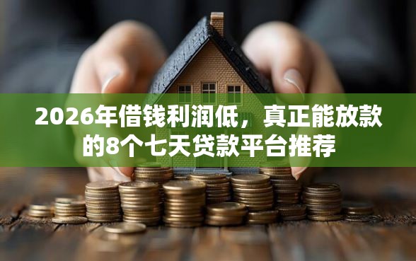 2026年借钱利润低，真正能放款的8个七天贷款平台推荐