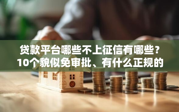 贷款平台哪些不上征信有哪些？10个貌似免审批、有什么正规的贷款平台合集