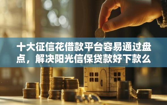 十大征信花借款平台容易通过盘点，解决阳光信保贷款好下款么的问题