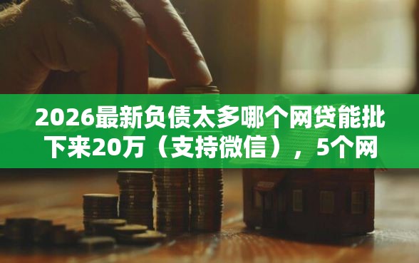 2026最新负债太多哪个网贷能批下来20万（支持微信），5个网黑烂户无视风控口子无私分享