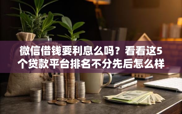 微信借钱要利息么吗？看看这5个贷款平台排名不分先后怎么样