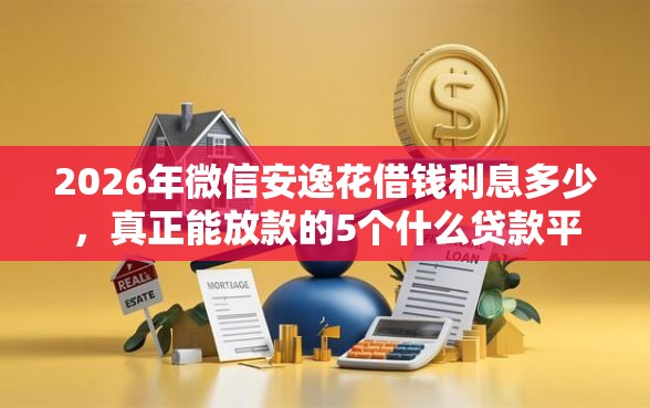 2026年微信安逸花借钱利息多少，真正能放款的5个什么贷款平台利息最低推荐