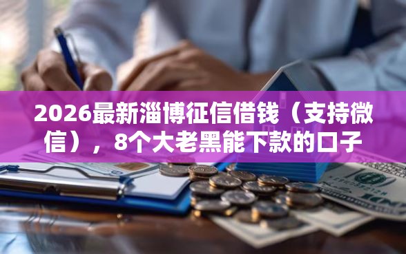 2026最新淄博征信借钱（支持微信），8个大老黑能下款的口子无私分享