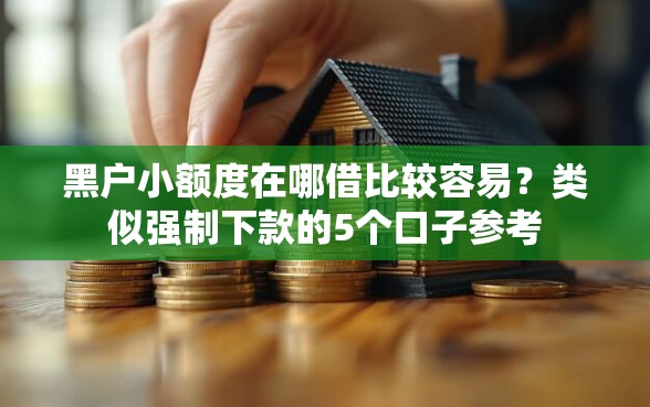 黑户小额度在哪借比较容易？类似强制下款的5个口子参考