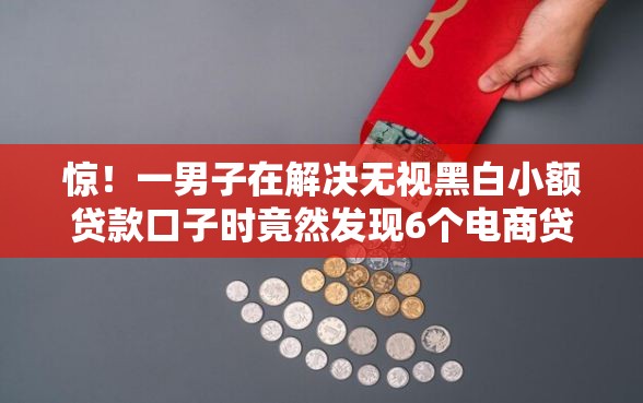 惊！一男子在解决无视黑白小额贷款口子时竟然发现6个电商贷款平台，事后分享了出来