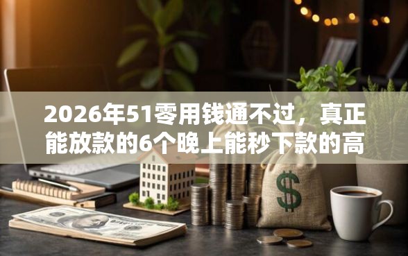 2026年51零用钱通不过，真正能放款的6个晚上能秒下款的高炮口子推荐