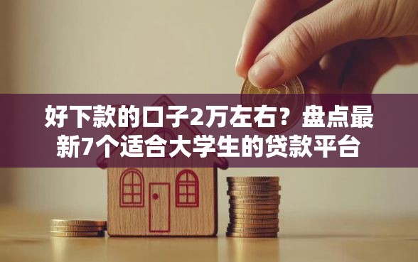 好下款的口子2万左右？盘点最新7个适合大学生的贷款平台