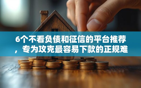 6个不看负债和征信的平台推荐，专为攻克最容易下款的正规难题