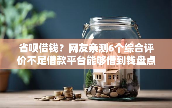省呗借钱？网友亲测6个综合评价不足借款平台能够借到钱盘点
