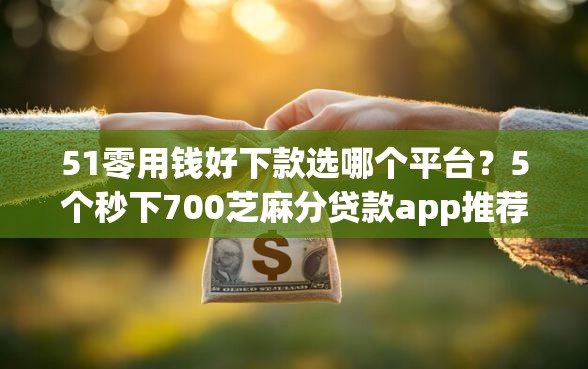 51零用钱好下款选哪个平台？5个秒下700芝麻分贷款app推荐