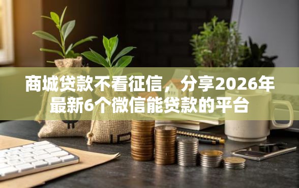 商城贷款不看征信,分享2026年最新6个微信能贷款的平台 商城贷款不看征信,分享2026年最新6个微信能贷款的平台