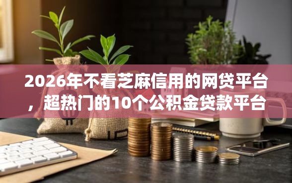 2026年不看芝麻信用的网贷平台，超热门的10个公积金贷款平台app推荐
