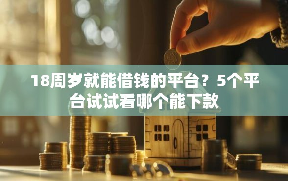 18周岁就能借钱的平台？5个平台试试看哪个能下款