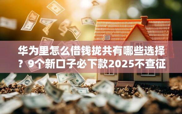 华为里怎么借钱拢共有哪些选择？9个新口子必下款2025不查征信详解