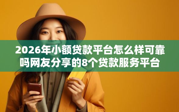 2026年小额贷款平台怎么样可靠吗网友分享的8个贷款服务平台我觉得不错！