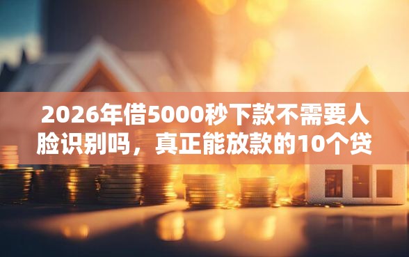 2026年借5000秒下款不需要人脸识别吗，真正能放款的10个贷款最好的平台推荐