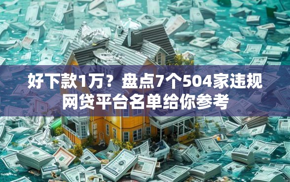 好下款1万？盘点7个504家违规网贷平台名单给你参考