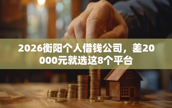 2026衡阳个人借钱公司，差20000元就选这8个平台