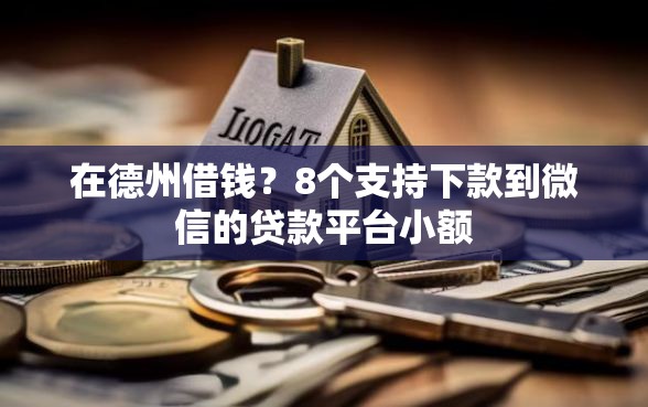 在德州借钱？8个支持下款到微信的贷款平台小额