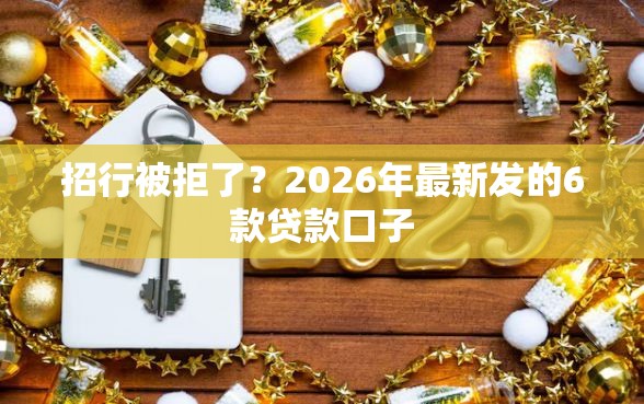 招行被拒了？2026年最新发的6款贷款口子