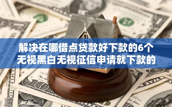 解决在哪借点贷款好下款的6个无视黑白无视征信申请就下款的平台分享