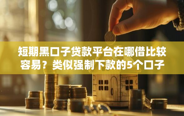短期黑口子贷款平台在哪借比较容易？类似强制下款的5个口子参考