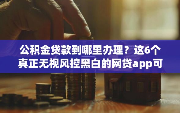 公积金贷款到哪里办理？这6个真正无视风控黑白的网贷app可以试试