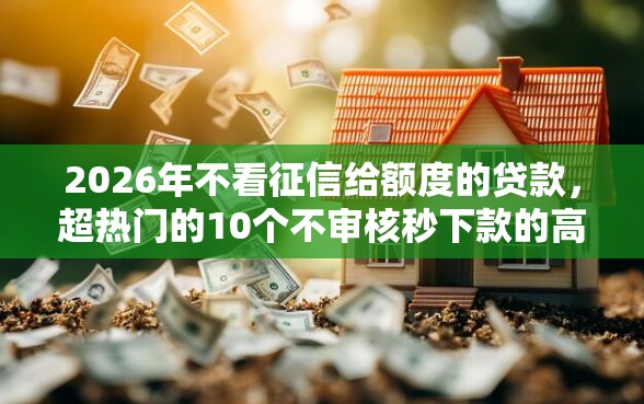 2026年不看征信给额度的贷款,超热门的10个不审核秒下款的高炮口子推荐 2026年不看征信给额度的贷款,超热门的10个不审核秒下款的高炮口子推荐