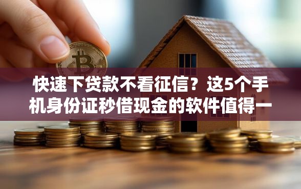 快速下贷款不看征信？这5个手机身份证秒借现金的软件值得一试