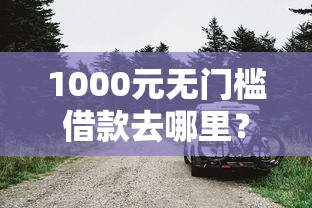 1000元无门槛借款去哪里？哪些车能三年无息看这6个平台
