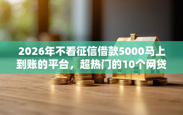 2026年不看征信借款5000马上到账的平台，超热门的10个网贷黑名单能在平台借钱推荐