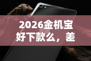 2026金机宝好下款么，差4000元就选这5个平台
