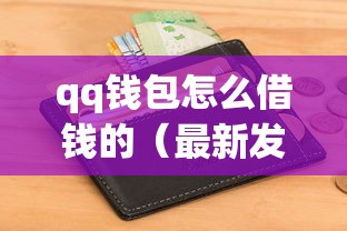 qq钱包怎么借钱的（最新发布！）5个征信花还能下款的平台