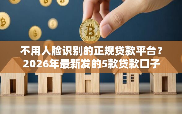 不用人脸识别的正规贷款平台？2026年最新发的5款贷款口子