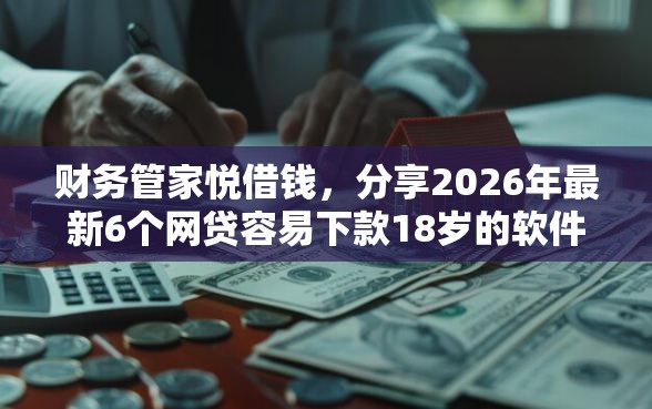 财务管家悦借钱，分享2026年最新6个网贷容易下款18岁的软件