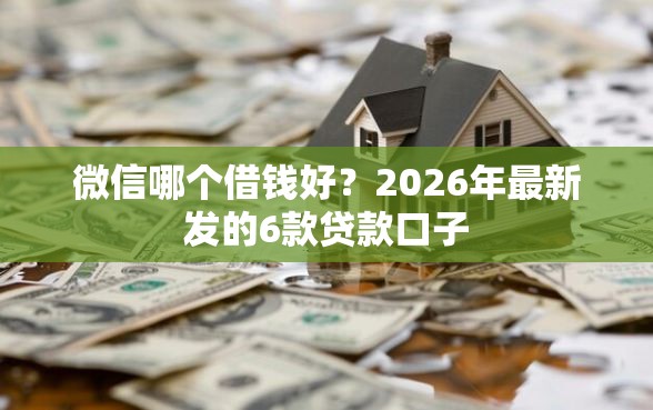 微信哪个借钱好？2026年最新发的6款贷款口子