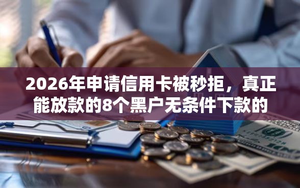 2026年申请信用卡被秒拒，真正能放款的8个黑户无条件下款的软件推荐