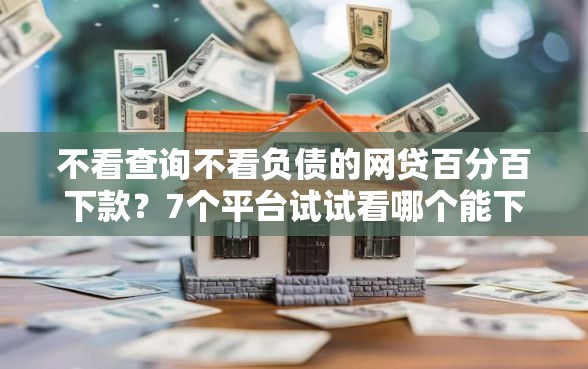 不看查询不看负债的网贷百分百下款？7个平台试试看哪个能下款