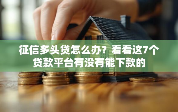 征信多头贷怎么办？看看这7个贷款平台有没有能下款的