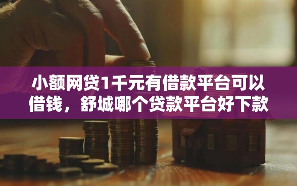小额网贷1千元有借款平台可以借钱,舒城哪个贷款平台好下款的6个平台介绍 小额网贷1千元有借款平台可以借钱,舒城哪个贷款平台好下款的6个平台介绍