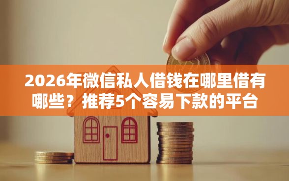 2026年微信私人借钱在哪里借有哪些？推荐5个容易下款的平台