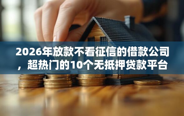 2026年放款不看征信的借款公司，超热门的10个无抵押贷款平台推荐