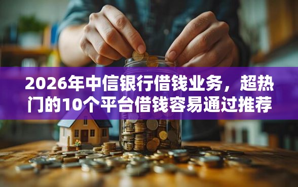 2026年中信银行借钱业务，超热门的10个平台借钱容易通过推荐