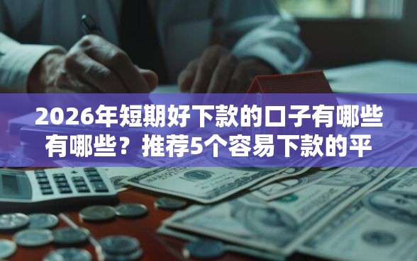 2026年短期好下款的口子有哪些有哪些？推荐5个容易下款的平台