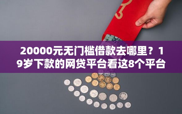 20000元无门槛借款去哪里？19岁下款的网贷平台看这8个平台