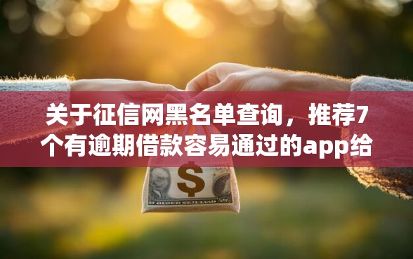 关于征信网黑名单查询，推荐7个有逾期借款容易通过的app给你