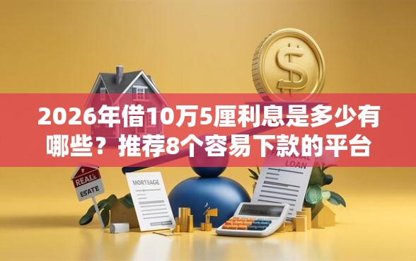 2026年借10万5厘利息是多少有哪些？推荐8个容易下款的平台